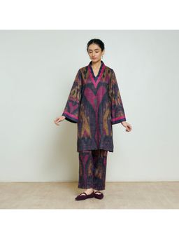 Rustorange - Women Multicolor Printed Acrylic Blend Co-Ord Set