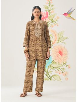 Lakshita - Olive Embroidered Co-ord Set