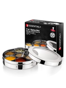 Bergner - Essential Plus Stainless Steel 7 in 1 Masala Dabba with Spoon
