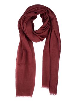 The Tie Hub - Solid Maroon Pure Wool Scarf