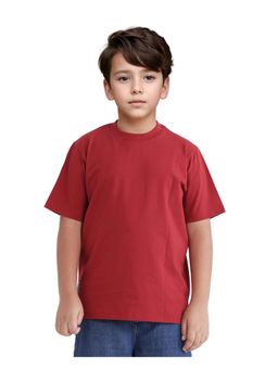 RARE ONES - Fury Red Cotton Blend Half Sleeve T-shirt - Rare Ones By Rare Rabbit
