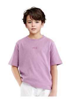 RARE ONES - Heron Pastel Purple Cotton Half Sleeve T-shirt - Rare Ones By Rare Rabbit