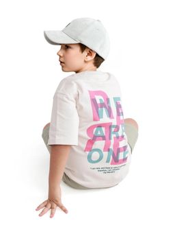 RARE ONES - Quinn White Cotton Half Sleeve T-shirt - Rare Ones By Rare Rabbit