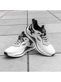 Red Tape - ETPU Mens Solid White & Black Walking Shoes