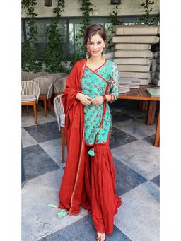 Ghoomar Jaipur - Angrakha Sharara (Set of 3)