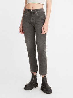 Levi's - Women Grey 501 Straight Fit Jeans