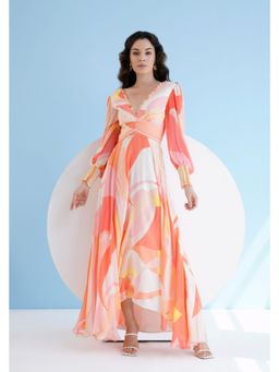 MANDIRA WIRK - Peach Golden Ratio Maxi Dress