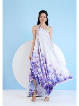 MANDIRA WIRK - Lilac Bauhinia Kaftan Dress