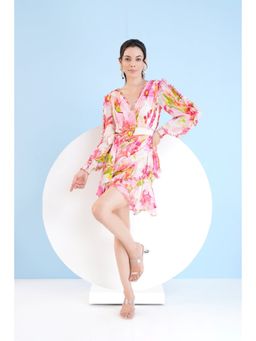 MANDIRA WIRK - Short Frilled Dress