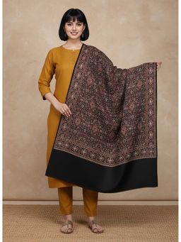 Zamour - Women's Woven Ethnic Woollen Shawl