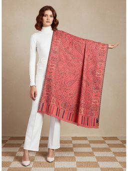 Zamour - Women Pink Kani Woven Shawl
