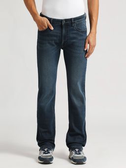 Pepe Jeans - Navy Blue Holborne Regular Fit Mid Waist Straight Leg Jeans