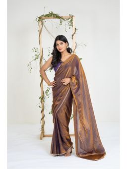 Ellemora - Molten Twilight Pre Drape Saree with Stitched Blouse