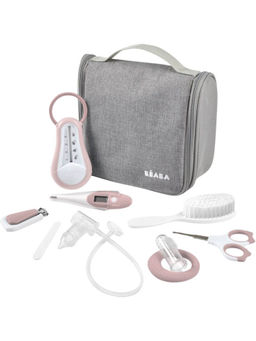 Beaba - Hanging Toiletry Pouch With 9 Accessories Pink - 0m+