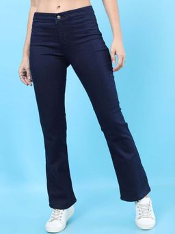 Freehand - Blue Solid Slim Fit Jeans