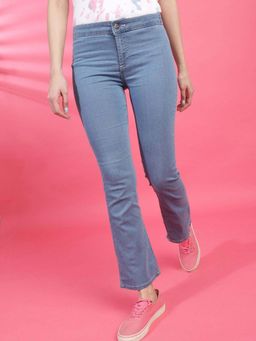 Freehand - Blue Solid Slim Fit Jeans