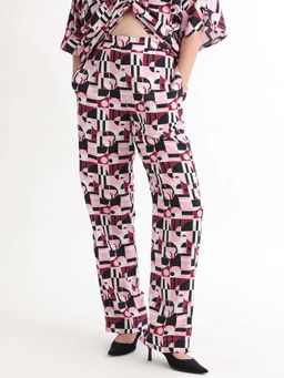 RAREISM - Multi-Color Abstract Relaxed Fit Trouser