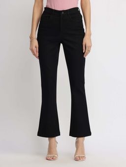 FableStreet - Black Solid Slim Fit Jeans