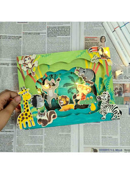 Yellow Bee - DIY Craft Kit With Led Lights - Safari