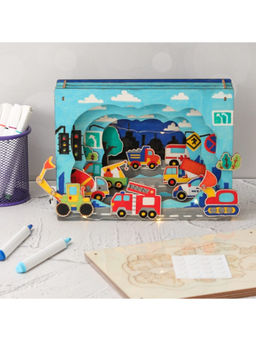 Yellow Bee - 3D Wonderland DIY Craft Box With Led Lights - Wheely Fun