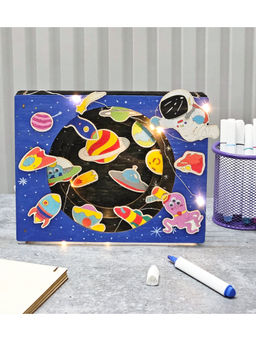 Yellow Bee - 3D Wonderland DIY Craft Box With Led Lights - Outer Space