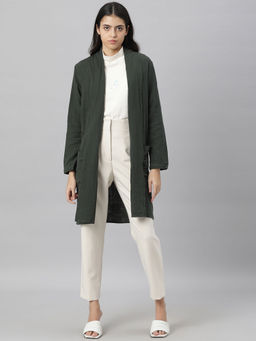 RAREISM - Green Solid Plain Coat