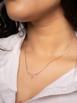 Silberry - 925 Sterling Silver White Starry Night Necklace