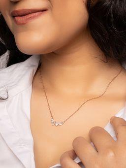 Silberry - 925 Sterling Silver White Starstruck Necklace