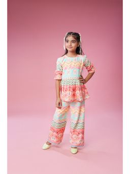 MASTARANG - Orange Floral Tunic and Pant