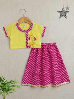 The Magic Wand - Pink Printed Lehenga and Choli