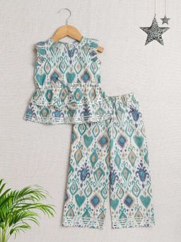 The Magic Wand - Blue Printed Tunic and Pant