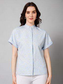 PURYS - Blue Short Sleeves Shirt