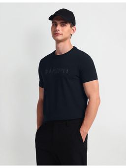 U.S. Polo Assn. Denim Co. - Graphic Blue Half Sleeves Crew Neck T-Shirt