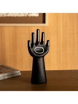 Logam - hand-shaped Echo Decor Object - Black
