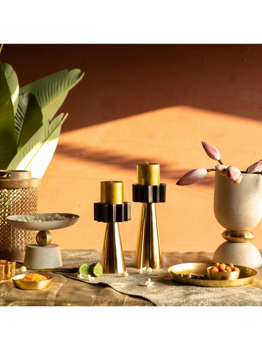 Logam Rumi Candle Holder Pack Of 2