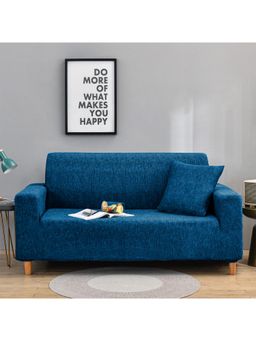 Story@Home - Polyester Plain 3 Seater Sofa Cover (Teal)