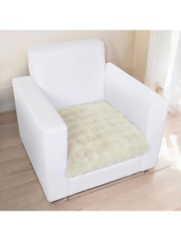 Story@Home - Polyester Plain 1 Seater Sofa Cover (White Pack of 1)