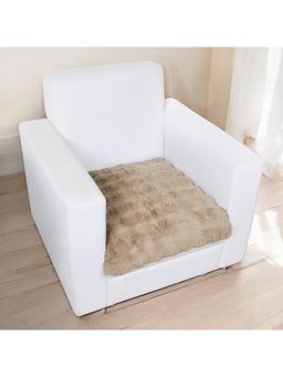 Story@Home - Polyester Plain 1 Seater Sofa Cover (Khaki Pack of 1)