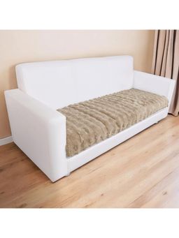 Story@Home - Polyester Plain 3 Seater Sofa Cover (Beige )