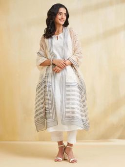 Fabindia - Natural Cotton Silk Hand Woven Dupatta