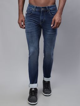 Cantabil - Men Dark Mercerised Jeans