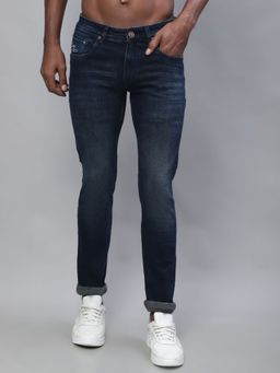 Cantabil - Men Dark Carbon Blue Jeans