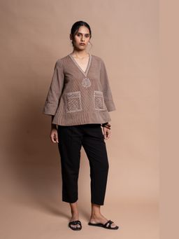 House of Mantra - Women Brown Ahana Top