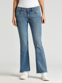 Pepe Jeans - Pimlico Slim Fit Mid Waist Boot Cut Leg Jeans