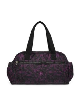 Baomi - CRINKLE Range Black & Purple Color Soft Case Nylon Handbag