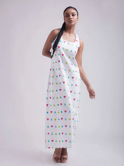 UDD DESIGN - White I Heart You Dress