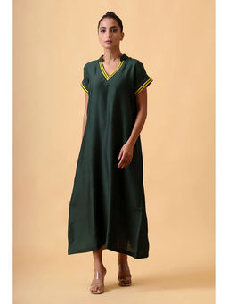 UDD DESIGN - Green Varnam Pinewood Dress