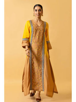 UDD DESIGN - Yellow Haldi Shaded Maxi Dress