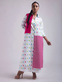 UDD DESIGN - Pink Cupid Has Struck Shirt-Dress with Inner (Set of 2)