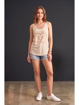 WINEBERRY - Beige Wineberry Women Tank Top